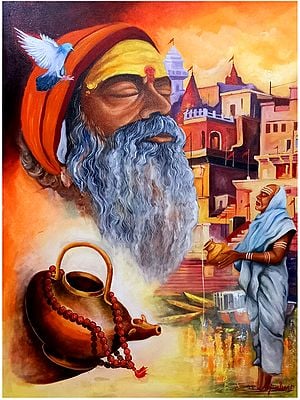The Harmony of Banaras - Acrylic Painting by Arjun Das