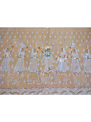 Krishna with Gopis Pichhwai Painting