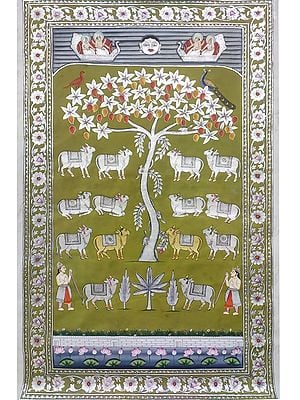 Gopashtami | Festival of Cows Pichhwai Painting