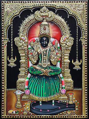 Goddess Kamakshi Tanjore Painting