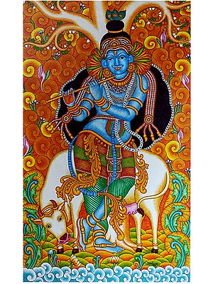 Venugopala Krishna | Acrylic on Canvas Painting by Arun Kumar