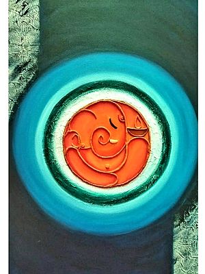 Ganesha Painting | Acrylic Art on Canvas by Anjali