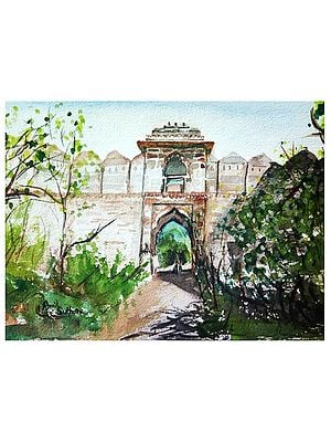 Stone Park | Watercolor Painting | Artwork by Amit Suthar