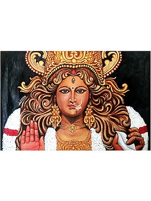 Durga Mata | Acrylic Painting on Canvas | Amit Suthar
