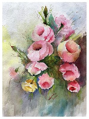 Rose Bouquet | Water Color Painting | Amit Suthar