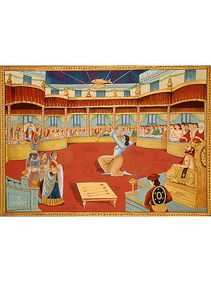 Arjuna at Draupadi's Swayamvar