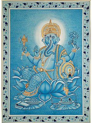 Blue Blooded Ganesha