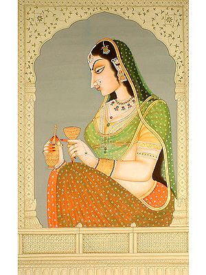 Courtesan with Wine