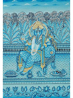 Ganesha in Blue