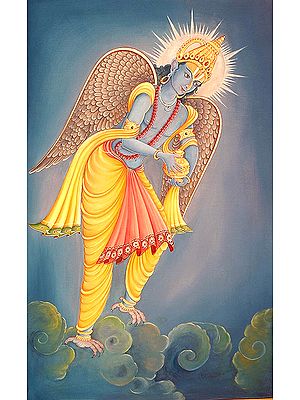 Garuda with Amrita Kalasha