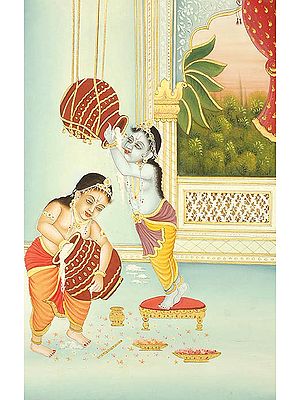Krishna and Balarama - The Butter Thieves