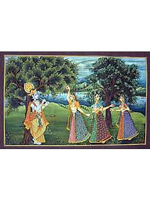 Krishna and Gopikas