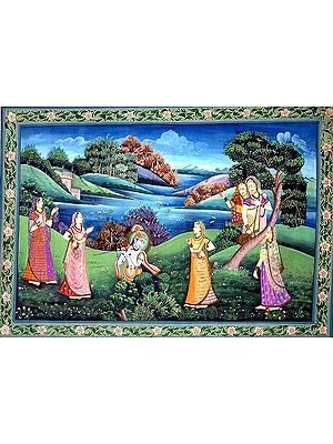 Krishna Charms the Gopis