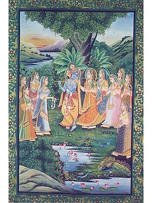 Krishna Charms with his Flute