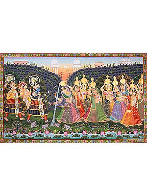 Krishna Teasing Gopis