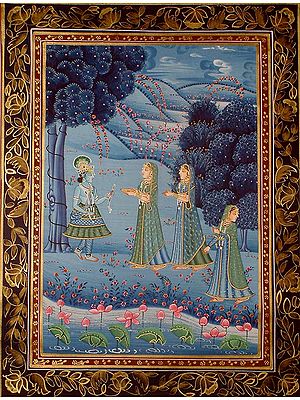 Krishna's Meeting with Radha in the Early Morning Hours