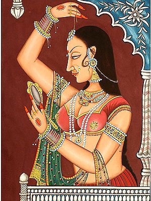 Lady Dressing Herself