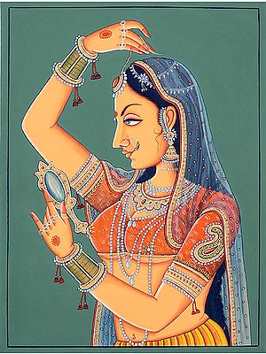 Lady Dressing Herself