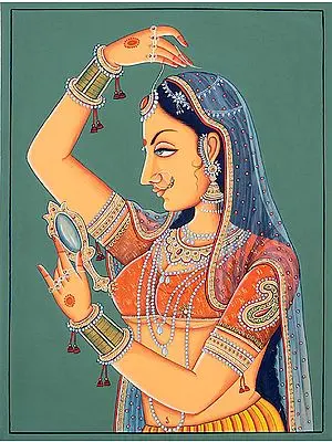 Lady Dressing Herself