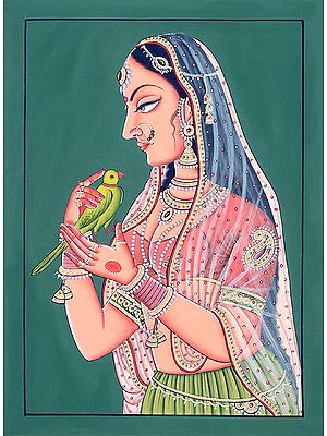 Lady with Parrot