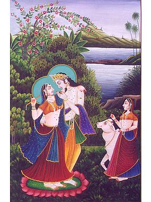 Love Games of Radha and Krishna