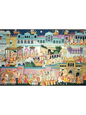 Marriage Scene of Lord Ganesha