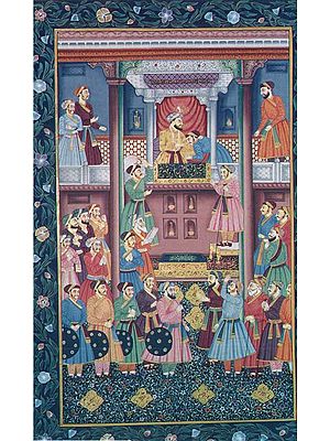Mughal Court Scene