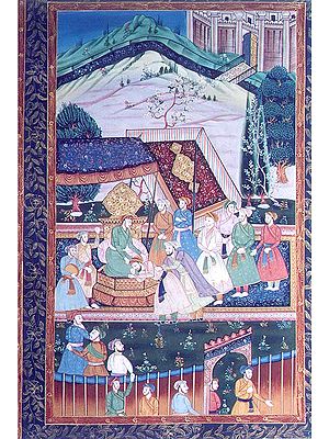Mughal Court Scene