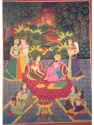 Mughal Harem scene