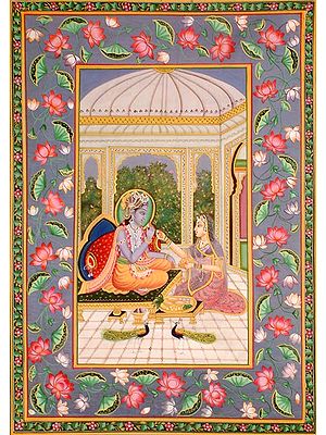 Radha Feeding Krishna