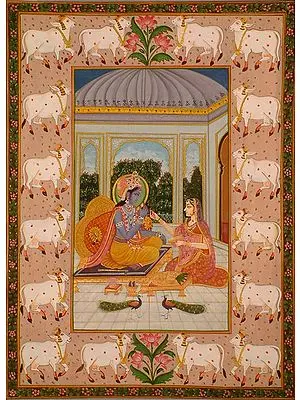 Radha Feeds Krishna