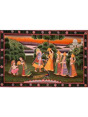 Radha Krishna with Gopikas