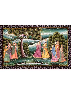 Radha Krishna with Gopis