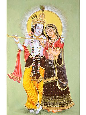 The Divine Lovers Radha Krishna