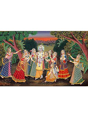 The Gopis Celebrate the Appearance of Krishna