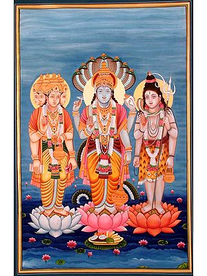 The Trinity of Brahma, Vishnu, and Mahesha