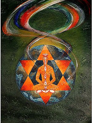 The Yogi Become One with The Cosmos