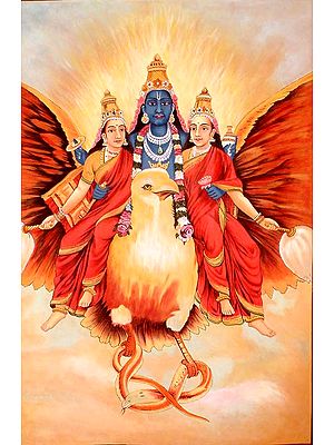 Vishnu with Bhu and Sri