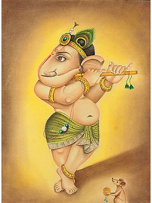 Fluting Baby Ganesha