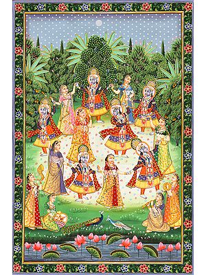 Rasa Mandala - A Divine Circular Dance of Krishna with Gopis
