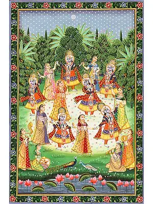 Rasa Mandala - A Divine Circular Dance of Krishna with Gopis
