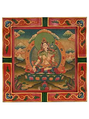 (From Nepal) Tibetan Buddhist Deity White Tara