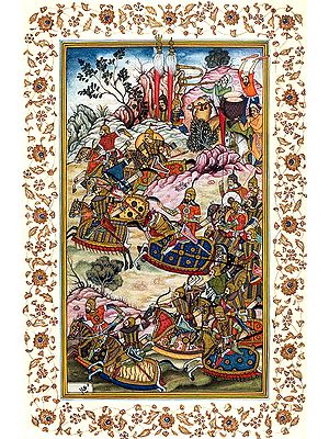Battle with the Hazars (From the Baburnama)