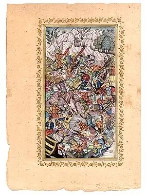 Battle between the Armies of Humayun and Hamid Khan