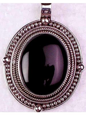 Black Onyx Oval Pendant