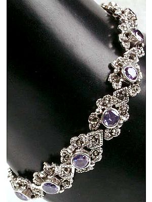 Cubic Zirconia Link Bracelet