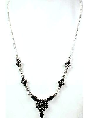 Faceted Black Onyx Necklace