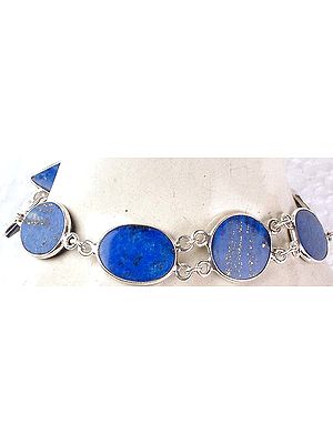 Lapis Lazuli Ovals and Triangles