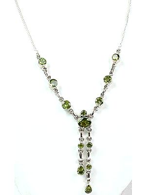 Necklace of Faceted Peridot