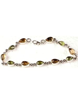 Peridot and Citrine Bracelet